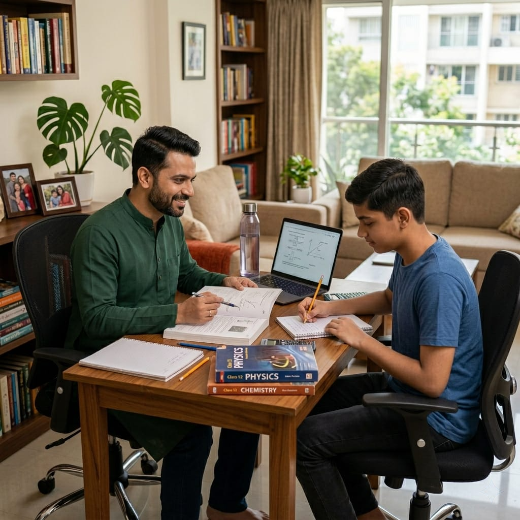 Student in an online class